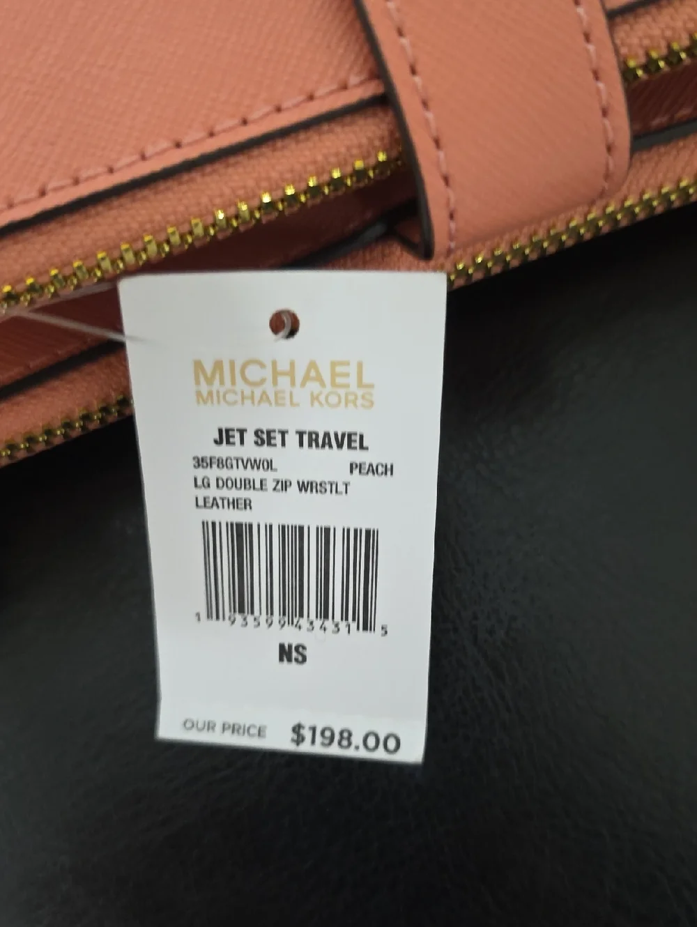 Michael Kors Jet Set Travel Double  Wristlet Wallet with Gold Hardware - Picture 5 of 5